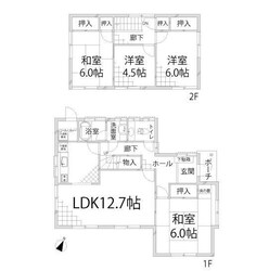 田寺東4丁目戸建の物件間取画像